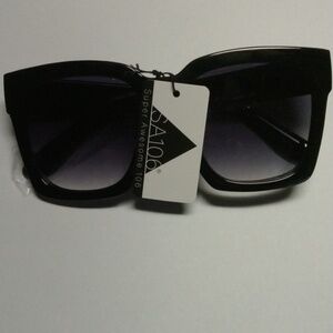 SA106 XXL Oversize Horned Rim Thick Plastic Sunglasses NWT